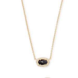 Kendra Scott Chelsea Gold/Black Pendant Necklace